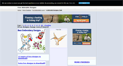 Desktop Screenshot of freeadorabledesigns.com
