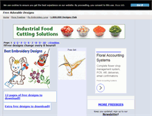 Tablet Screenshot of freeadorabledesigns.com